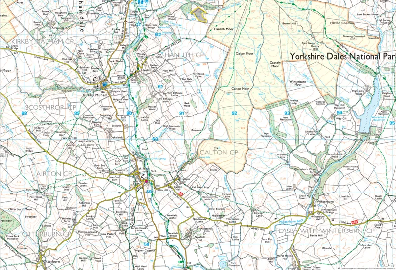 Around and About - Malham Cove and Airton Walking Map-2